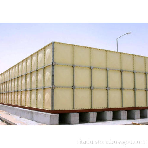big size construction site grp sectional water tank water tank